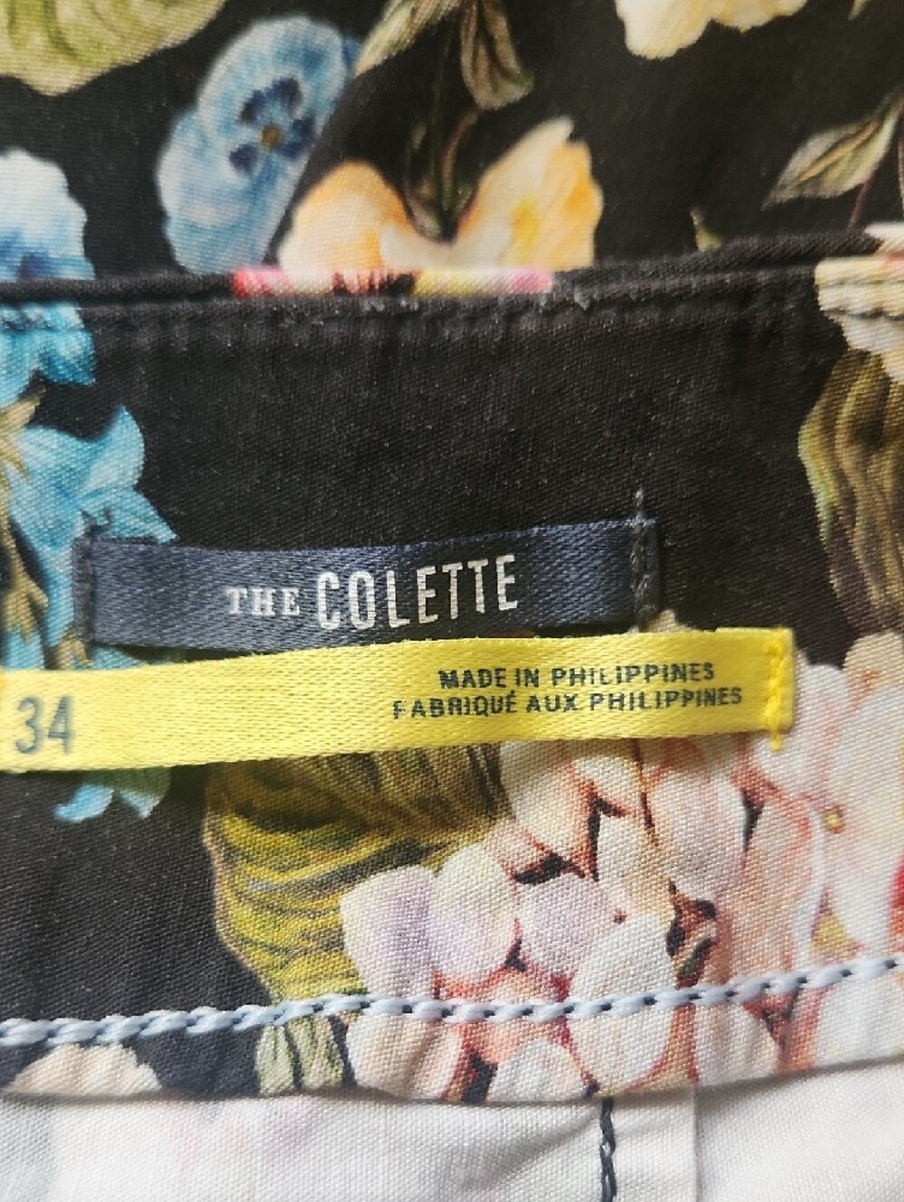 Floral Wide-Leg Women’s Pants - Black Multi - Picture 3 of 15